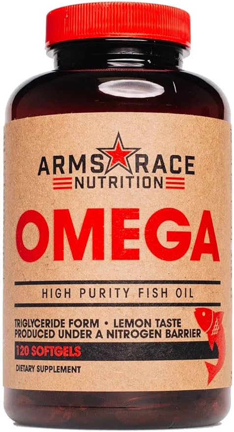 Arms Race Nutrition Omega High Purity Fish Oil - 120 Vegetable Capsules
