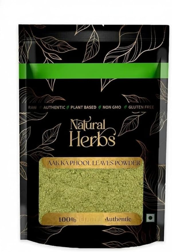 Aak ka Phool Leaves Powder - Aakh Phool - Madar Leaves Powder - Pure &amp Naturals 50 Grams 1.76 Ounce