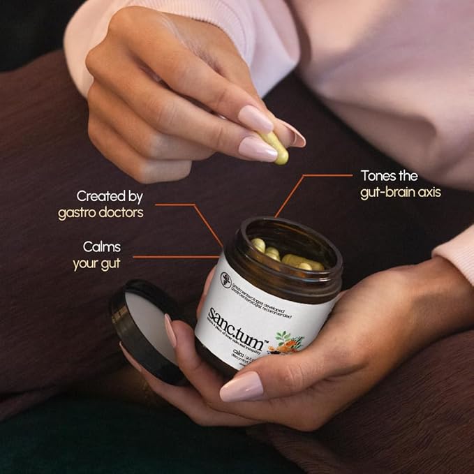 Sanctum™ Physician Formulated &amp Physician Recommended Gut Calming Supplement for Discomfort Bloating and Stress