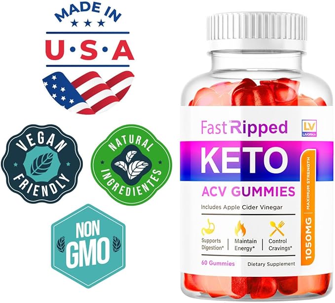(3 Pack) Fast Ripped Keto ACV Gummies Advanced Weight Loss Fast Ripped Weight Loss Gummies Keto+ACV Keto ACV Gummies Ripped Keto Fast Ripped Keto Fast Ripped Keto + ACV Gummies 1050mg 3 Months
