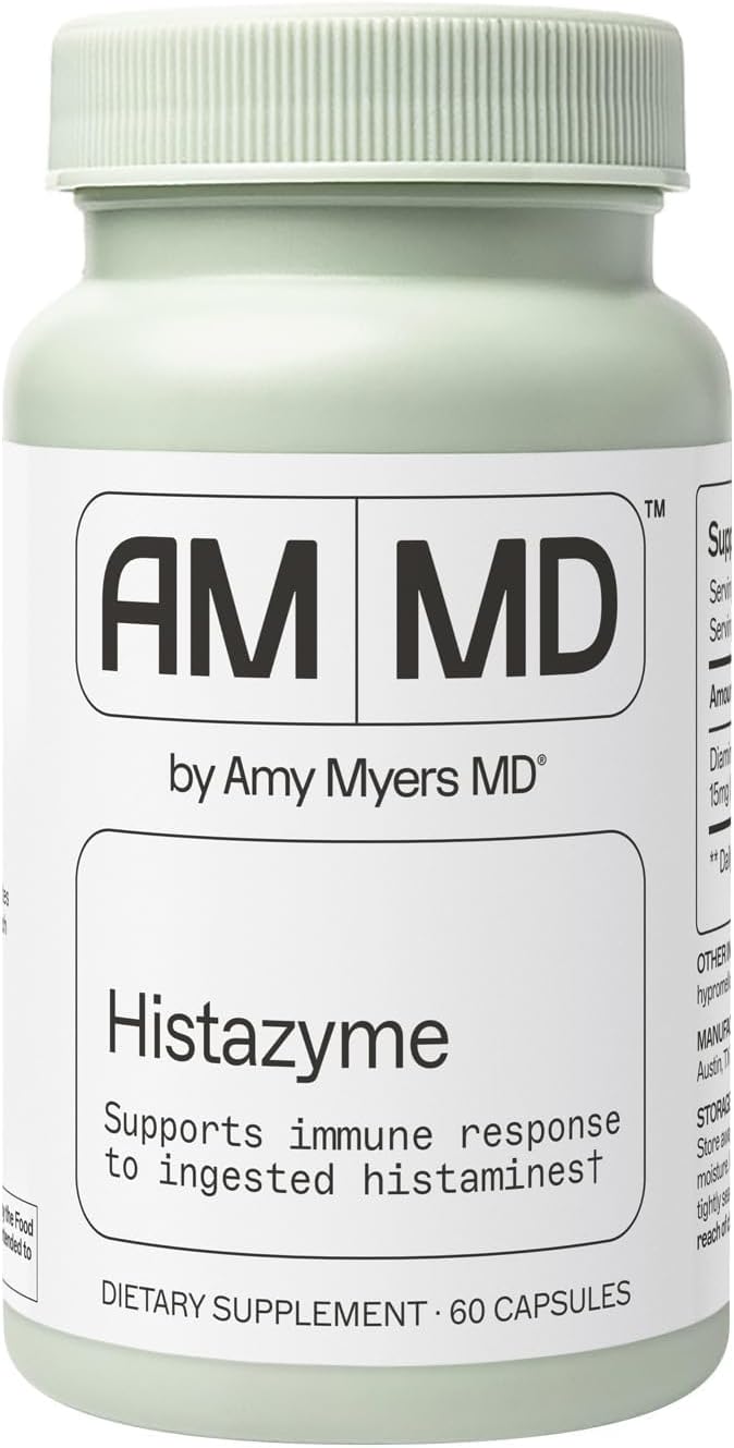Amy Myers MD Histazyme - Diamine Oxidase Dao Enzyme Supplement Histamine Blocker to Support Healthy Digestion Food Derived Histamine Intolerance (HI) - 60 Capsules - Bottle