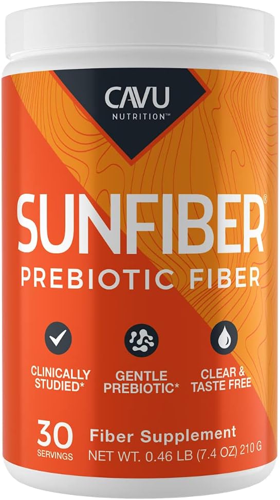 Sunfiber Gentle Prebiotic Fiber Supplement | Promotes Comfortable Digestion &amp Regularity* | Intestinal &amp Colon Health* (30 Servings)