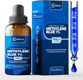 Methylene Blue 1% - Enhanced Liquid Solution for Increased Absorption - Pharmaceutical Grade 99.99% USP Grade No Formaldehyde No Alcohol No Gluten (2 Oz)