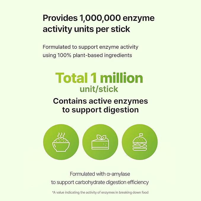 Digestive Enzymes with Kamut Khorasan Wheat &amp Bromelain Advanced Enzyme Blend for Gluten &amp Casein Digestion Bloating &amp Gas Relief Gut Health Support On-The-Go Stick Packs 3g x 30 Packe