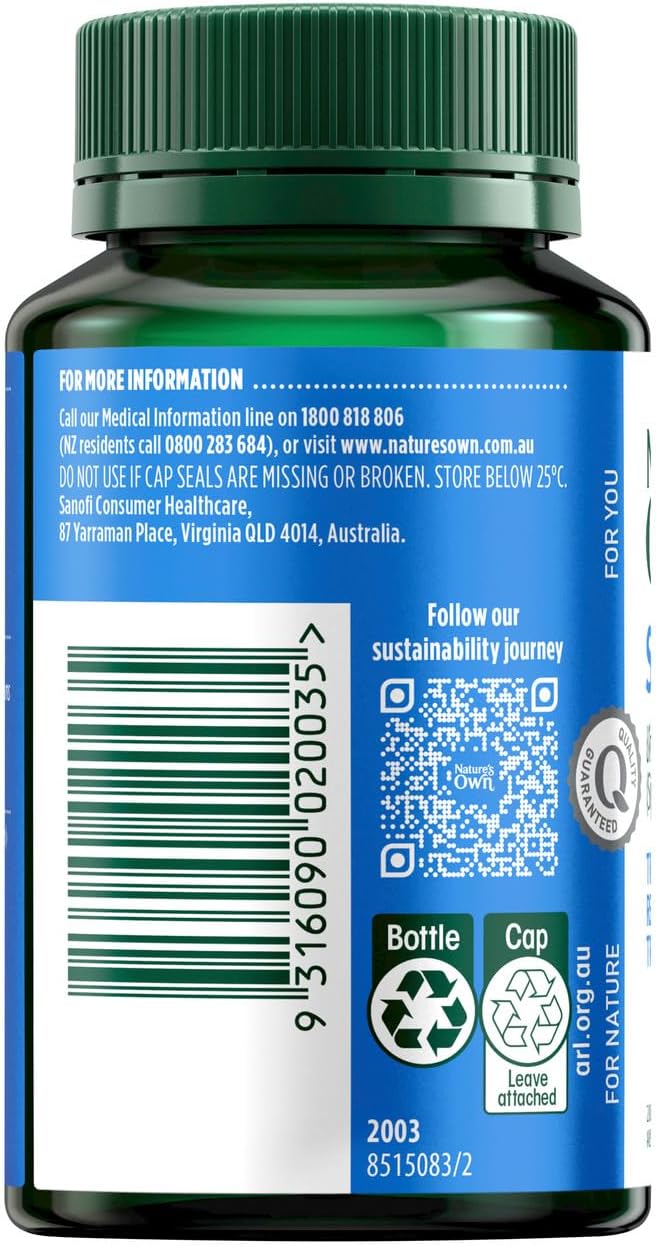 Nature's Own Slippery Elm 400mg 60 Capsules