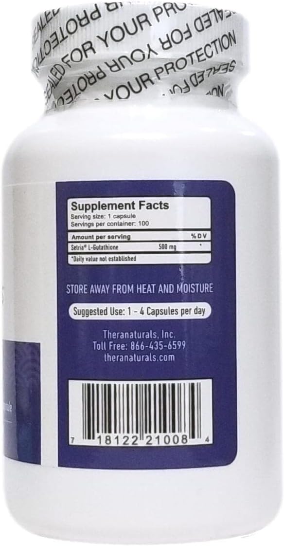 GSH CAPS - Digestive Health - GLUTATHIONE - 100 Capsules