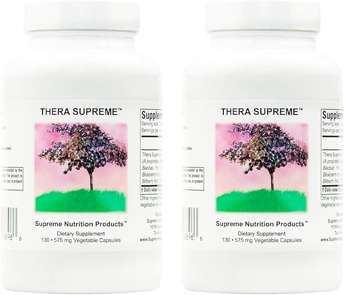 Supreme Nutrition Thera Supreme 130 Pure Herbal Combination Vegetarian Capsules (Pack of 2)