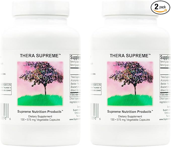 Supreme Nutrition Thera Supreme 130 Pure Herbal Combination Vegetarian Capsules (Pack of 2)