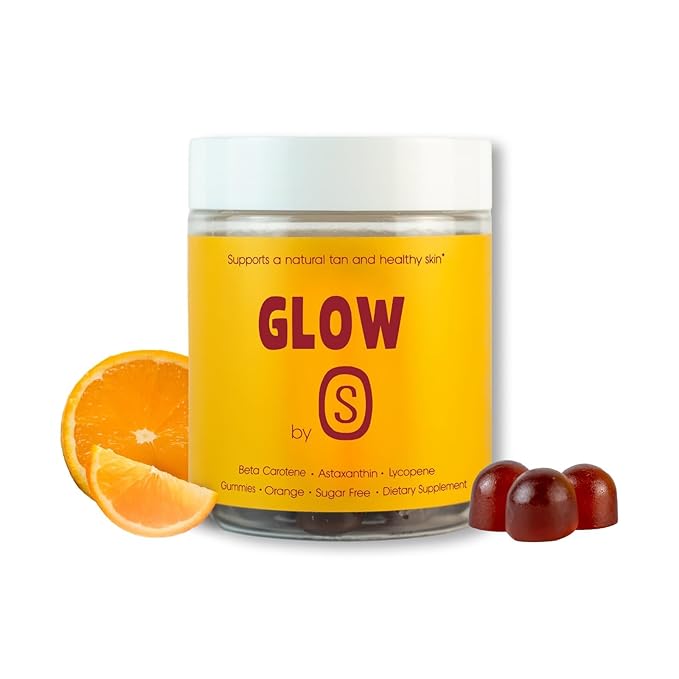 Tanning Gummies with Astaxanthin Beta-Carotene Vitamin C &amp Vitamin E - All Natural Skin Support Sugar-Free Formula Vegan Non-GMO 60 Gummies for Radiant Healthy Skin