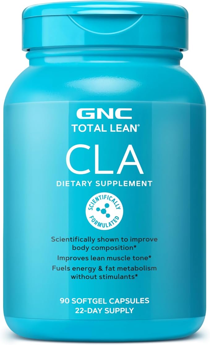 GNC Total Lean Premium CLA 3-6-9 | Improves Body Composition &amp Muscle Tone Fuels Energy Without Stimulants Supports Cardiovascular &amp Joint Health | 90 Softgel Capsules