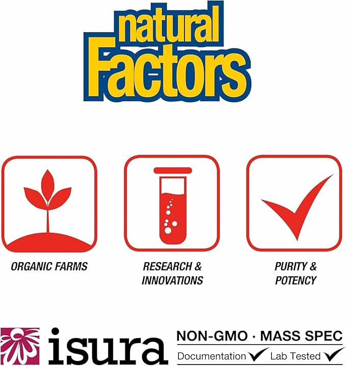 Natural Factors Phosphatidylserine Support for Memory Concentration and Brain Functions Soy and Gluten Free 60 Softgels