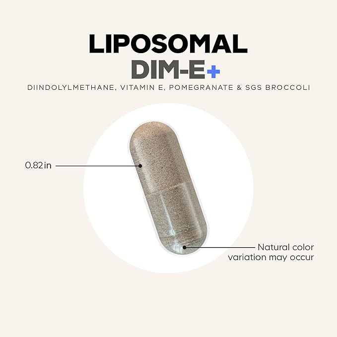 Codeage Liposomal DIM Supplement - 4 Months Supply of DIM Vitamins and SGS Pomegranate Broccoli Vitamin E Isomers Tocopherols Alpha Beta Gamma Delta - Liposomal Formula - Gluten-Free - 120 Capsules
