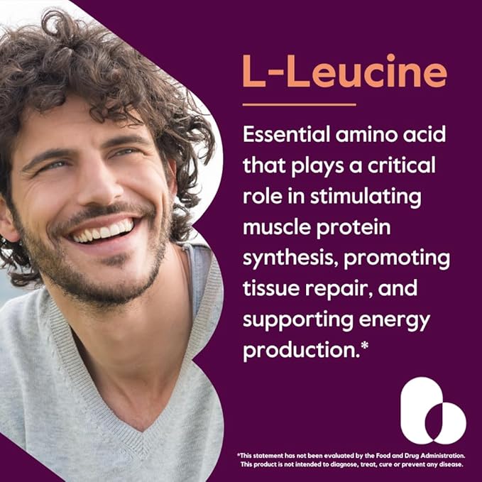 BESTVITE Filler-Free L-Leucine 500mg per Capsule (240 Vegetarian Capsules) – No Stearates No Fillers – Vegan Non-GMO Gluten-Free Leucine Supplement – Essential Amino Acid Supplement