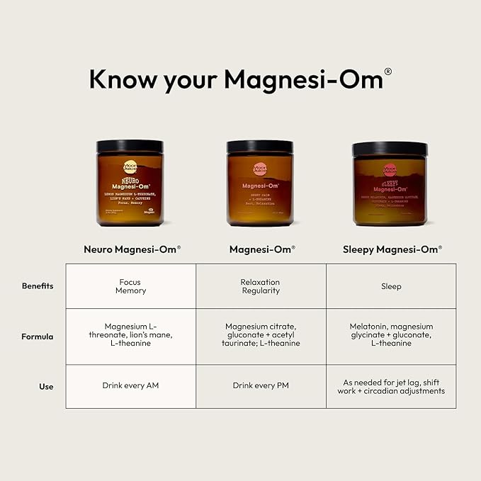 Moon Juice Sleepy Magnesi-Om - Sleep Supplement Powder with Magnesium Glycinate L-Theanine &amp Plant-Based Melatonin Sugar-Free Bedtime Drink Mix for Deep Sleep w/o Grogginess BlackBerry 14 Serv