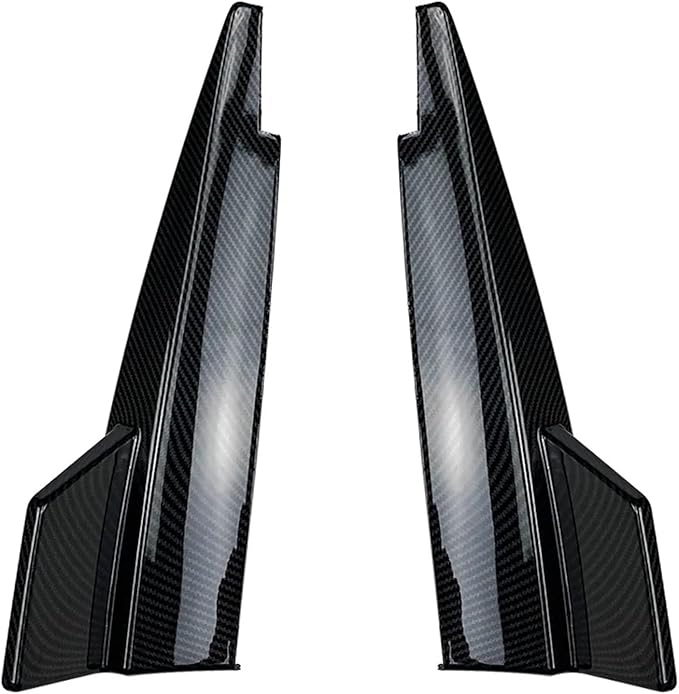 Kiyah Rear Bumper Lip Diffuser Side Spoiler Splitter Compatible for Mercedes Benz CLA Class C117 CLA180 200 CLA45 AMG 2013-2019 Body Kits (Color : Carbon Look)
