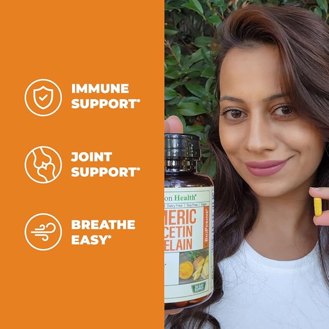 Quercetin with Bromelain &amp Turmeric Curcumin &amp Complete Multivitamin for Women