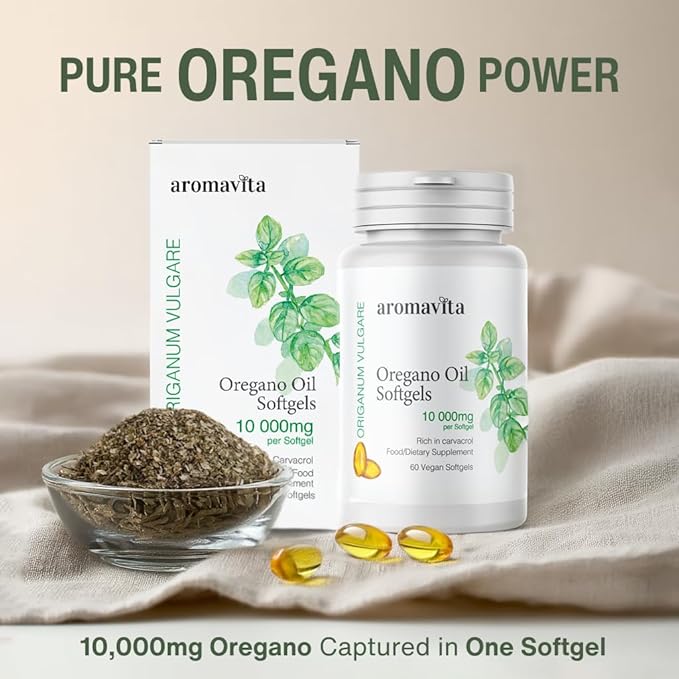 Oregano Oil Capsules – Extra Strength 86–90% Natural Carvacrol – Possibly The Most Potent Oregano Capsule – Immune Support Digestive &amp Candida Cleanse-60 Softgels