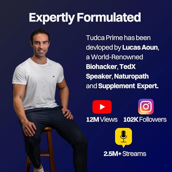 TUDCA Prime | 520mg Per Serving | 60 Day Supply | TUDCA + L-Ergothioneine | Advanced Liver Support