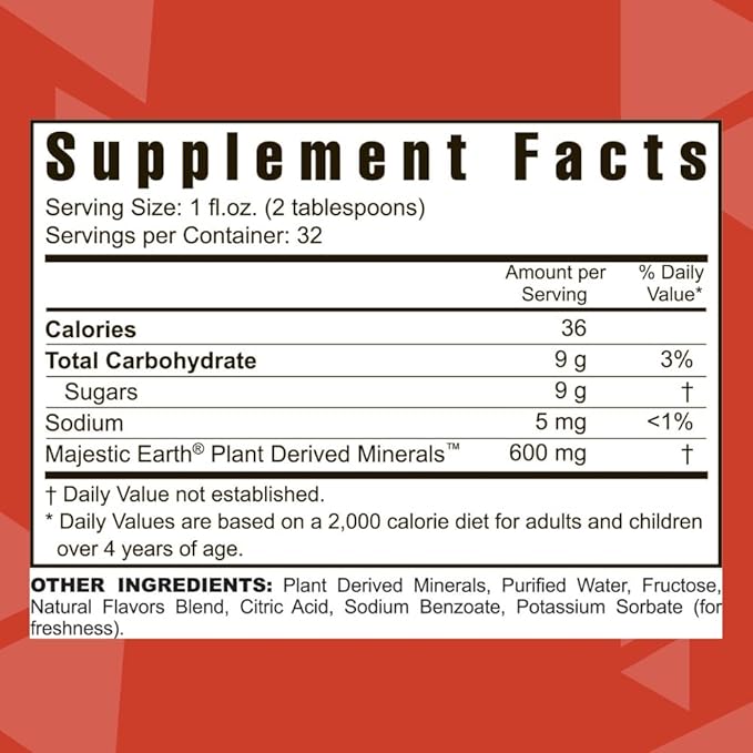 Youngevity Cheri-Mins™ Plant Derived Liquid Minerals - Great Tasting Formula - 77+ Natural Unaltered Trace Minerals - Colloidal Form Humic Shale (32 Fl Oz - Pack of 2)