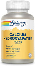 Solaray Calcium Hydroxyapatite 1000mg - Calcium Supplements for Women &amp Men Hydroxyapatite Powder Capsules Healthy Teeth and Bone Support - 120 Capsules