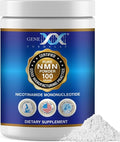 Genex Formulas Pure NMN Powder 100 Grams Instant Dissolve Shelf Stable Non-Synthetic PVP Free Ultra-Low Density 99.9% Pure NMN Made in a US-Based GMP NSF &amp FSSC 22000 Certified Facility