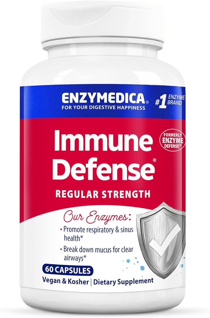 Enzymedica Immune Defense Regular Strength Proteolytic Enzymes for Immune Support 60 Count