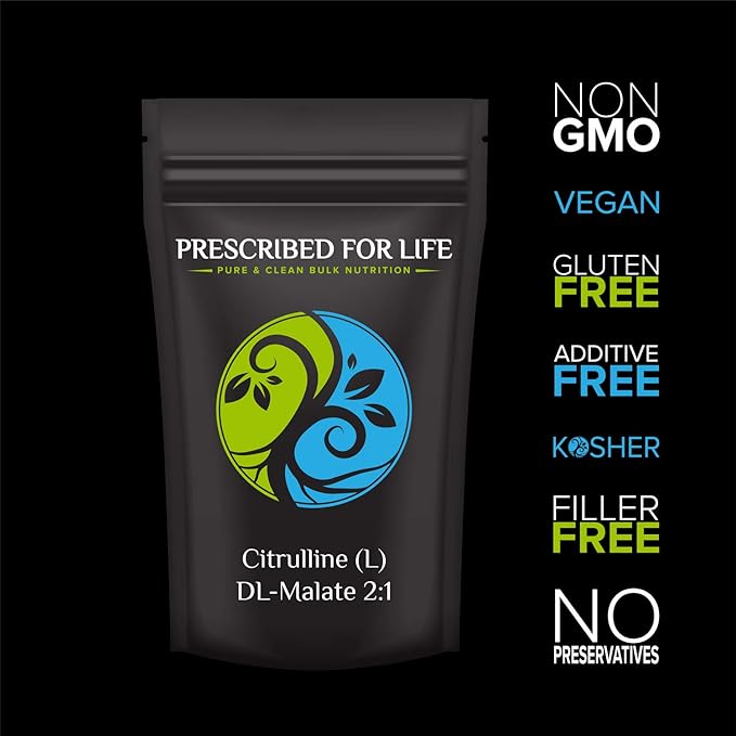 Prescribed For Life Citrulline (L) DL-Malate | Pure Crystalline Powder (10kg / 22lb)
