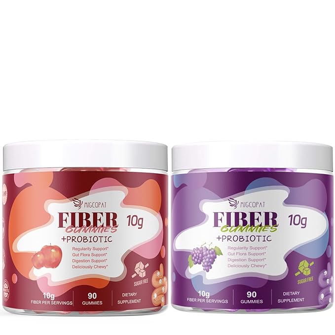 Fiber Gummies (Grape Flavor+ Apple Flavor)