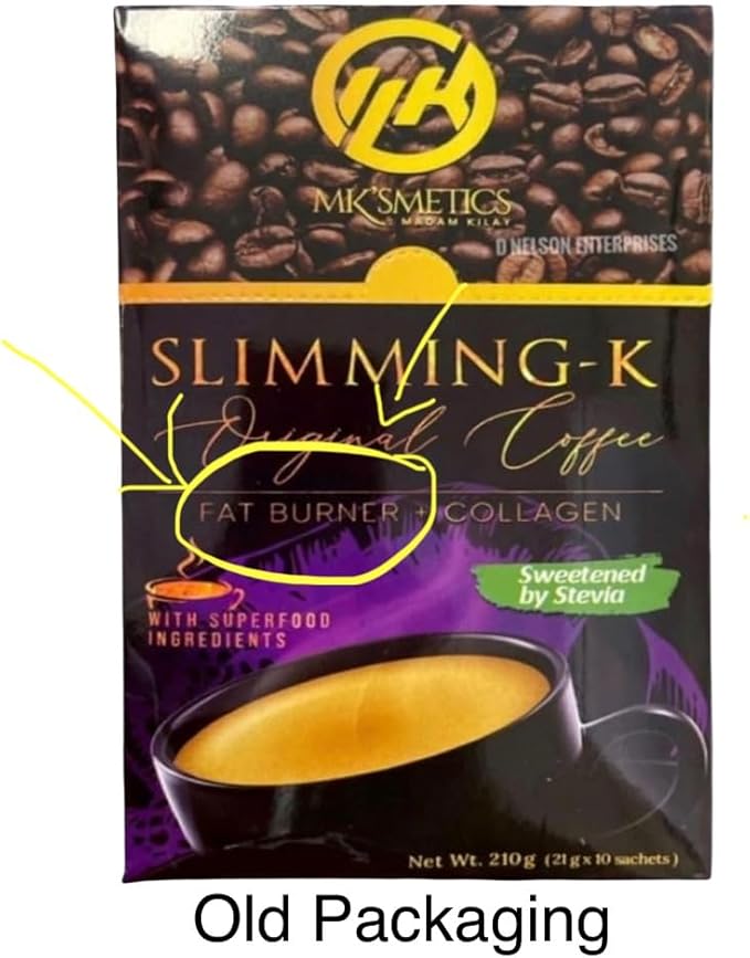 Slimming-K Coffee by Madam kilay Fat Burner + Collagen (21g) 10 Count (Pack of 1)
