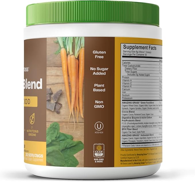 Amazing Grass Greens Blend Superfood &amp Greens Blend Superfood: Super Greens Smoothie Mix