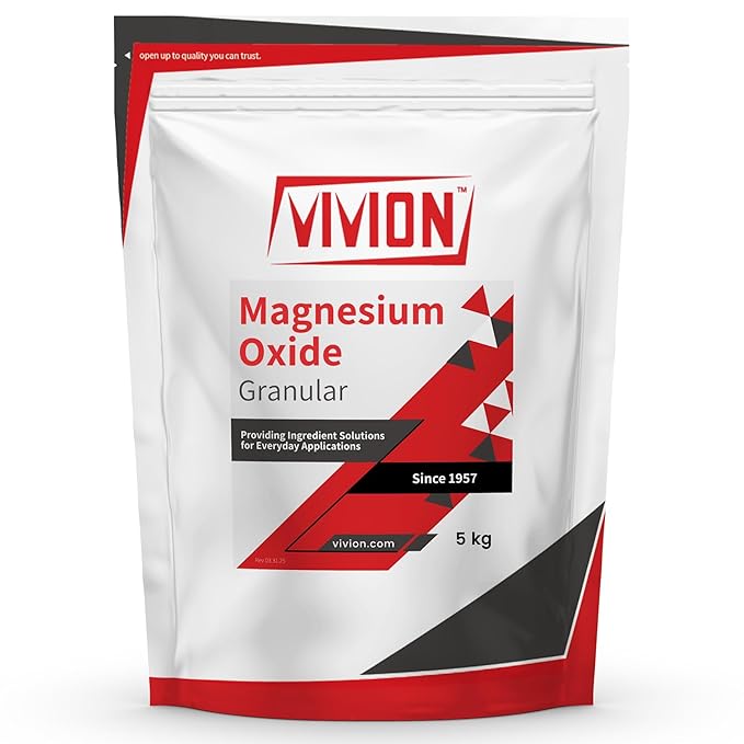 Magnesium Oxide USP Granular - 5 kg (11 lb) – Ingredient for Supplement and Personal Care Formulations