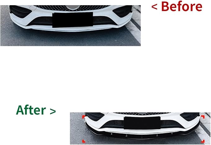 Front Bumper Splitter Lip Diffuser Spoiler Guard Compatible With Benz CLA C118 W118 X118 CLA180 200 220 250 CLA35 45 AMG 2020-2023 (Color : Carbon Look)