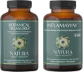 Natura Health Products Botanical Treasures and InflamAway Supplement Bundle - Modulate a Healthy Inflammatory Response - Supports Broad-Spectrum Antioxidant Activity