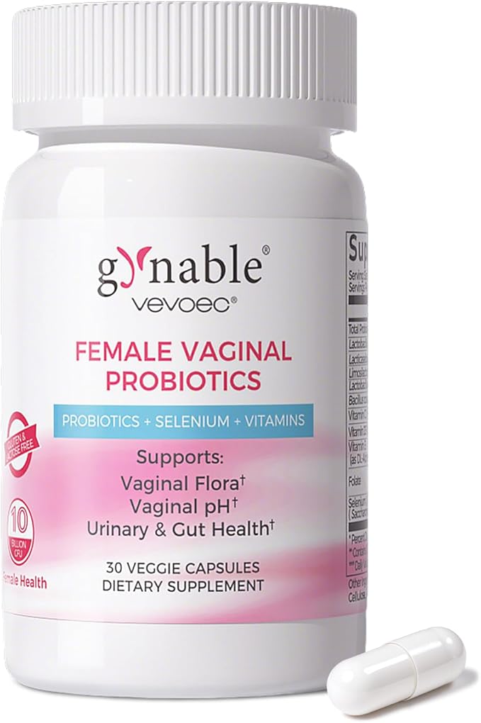 Gynable Female Vaginal Probiotics &amp Vaginal Probiotic Gel Bundle