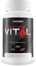 Blood Flow Vital Pro Plus - Improved Formula - Our Best Blood Flow Supplement for Men - Pressure Support - Mens Circulation Support - Natural Blood Flow Vasodilator Supplements for Men Blood Flow Care