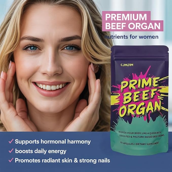 Beef Organ Supplements for Women - Ancestral Bovine Organs Including Liver Glowing Goddess Formula Female Enhancement Capsules Primal Woman Dietary Supplement (1)