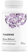 THORNE - Stress Balance - Adrenal Support Supplement with B Vitamins Vitamin C Ashwagandha Ginseng &amp Zinc* - Third-Party Certified - Gluten Dairy &amp Soy-Free - 60 Capsules