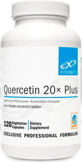 XYMOGEN Quercetin 20× Plus - Quercetin Phytosome Supplement for Immune &amp Respiratory Support - with Vitamin C &amp Nettle Leaf - 120 Capsules