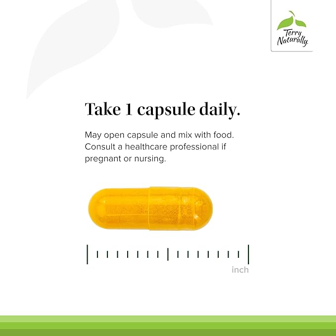Terry Naturally CuraMed 500mg - Antioxidant Supplement for Brain &amp Immune Health Support - Supplement with Curcumin &amp Turmeric Essential Oil - Herbal Liver Support - 60 Capsules (Pack of 2)