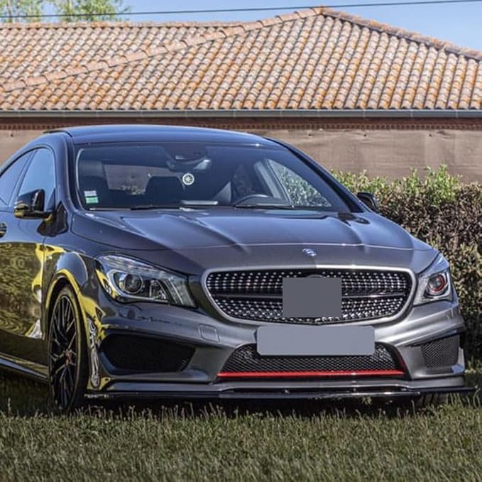 KLUfo Car AccessoriesFront Bumper Lip Spoiler Splitters Body KitCompatible for Mercedes BenzC117 CLA Class CLA200 CLA260 CLA45 AMG 2013-2015 (Size : Gloss Black)