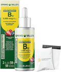 Liquid Vitamin B12 5000mcg Spring Valley Vitamin b12 Metabolism Supplement Berry Flavor 2 fl oz - Set by Basket Goods