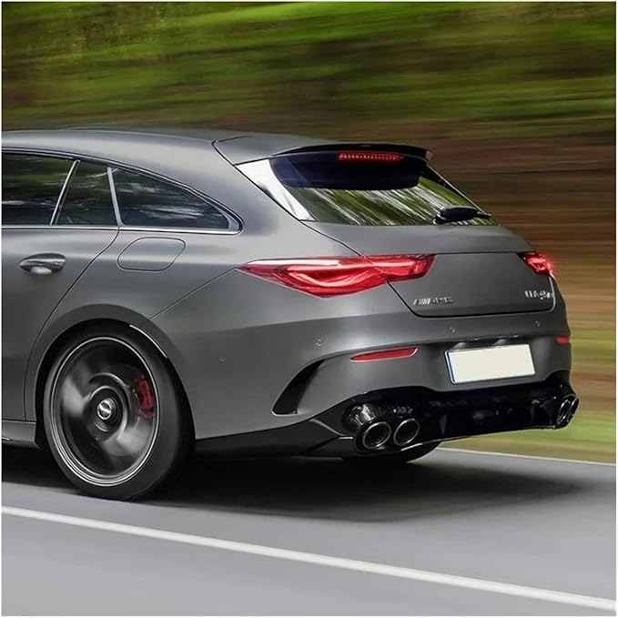 Rear Roof Lip Wing Spoiler Compatible for Benz CLA Class X118 180 200 220 250 AMG CLA35 CLA45 2019-2023+ Shooting Brake Rear Spoiler Cap(Carbon Look)