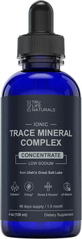Trace Mineral Complex – 4 oz (48Servings) – 72+ Ionic Minerals Concentrate/Magnesium Chloride Boron Potassium/Supports Hydration &amp Electrolyte Balance