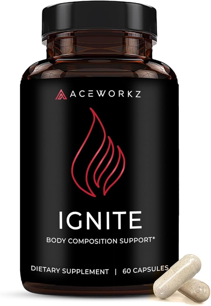 Ignite - Thermogenic Fat Burner &amp Nootropic - Weight Loss Appetite Suppressant Metabolism Support - Focus &amp Energy Support - BioPerine® for Enhanced Absorption (60 Capsules)
