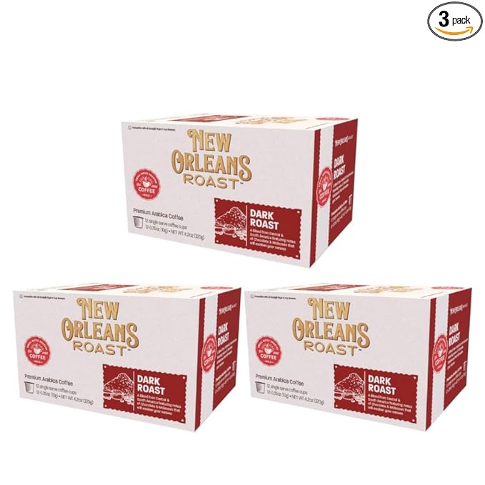 New Orleans Roast - Dark Roast 12ct Single Serve (Pack of 3)