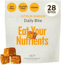 GEM Daily Bite for Women &amp Men with 20+ Vitamins Minerals &amp Superfoods Like Zinc Vitamin D B-Complex K Turmeric Fiber &amp Prebiotics Beta Glucan GLP-1 Support &amp Immunity (Citrus