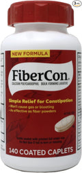 FiberCon Fiber Therapy for Regularity 140 Caplets Pack of 3