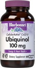 Bluebonnet Ccellular Active CoQ10 Ubiquinol Vegetarian Softgels 100 mg Maroon 60 Count
