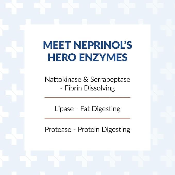 Arthur Andrew Medical Neprinol AFD Multi Enzyme Blend with Serrapeptase &amp Nattokinase 90 Count (Pack of 1)