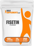 BulkSupplements.com Fisetin Powder - Nutritional Supplement Fisetin 100mg Antioxidants Source - Pure &amp Gluten Free 100mg per Serving 25g (0.88 oz) (Pack of 1)
